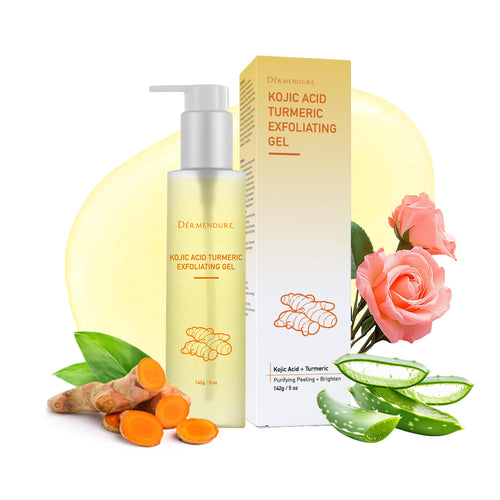 2-in-1 Turmeric & Kojic Acid Brightening Set : Dark Spot Remover, Dead Skin Cells Remover, Skin Brightening, Even Tone
