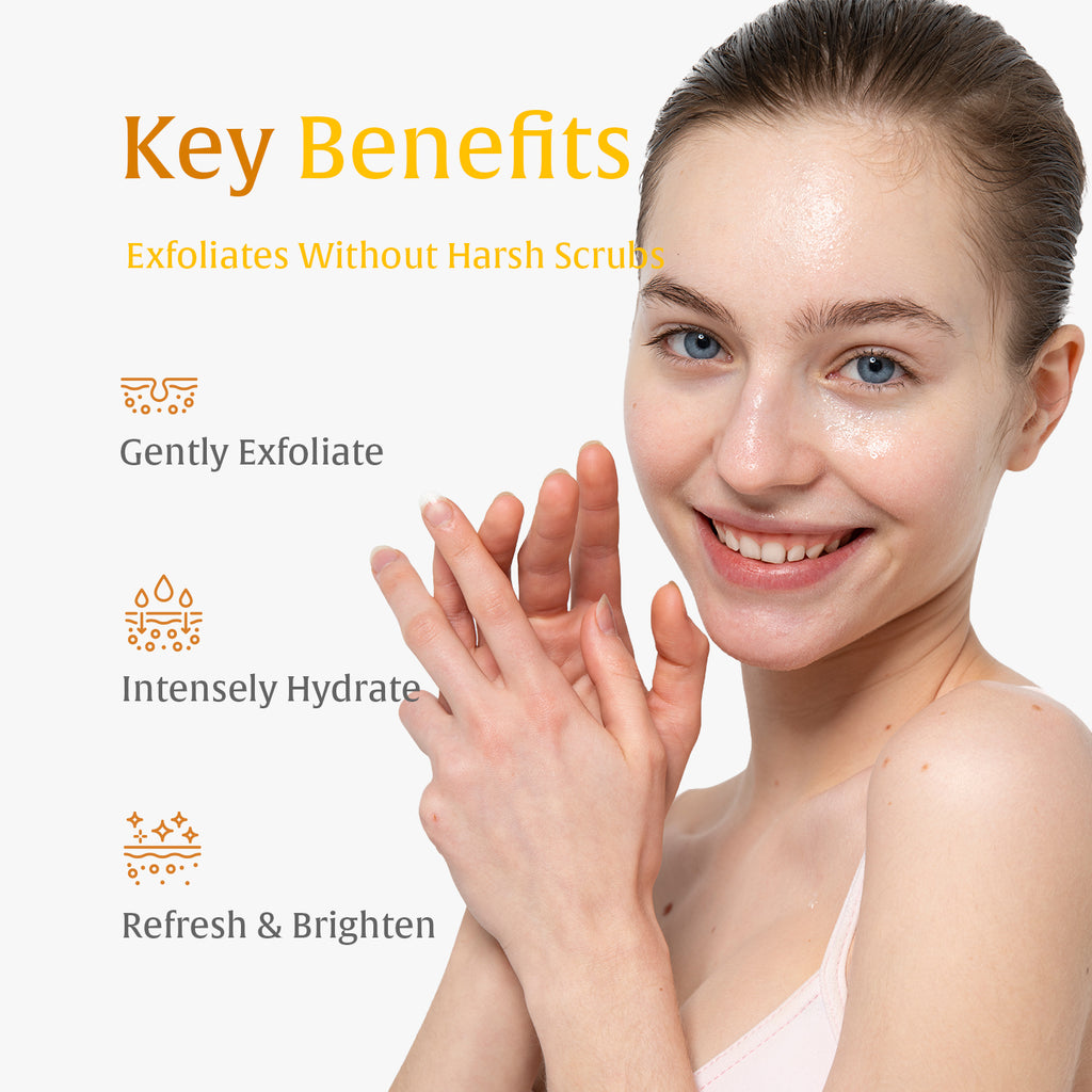 2-in-1 Turmeric & Kojic Acid Brightening Set : Dark Spot Remover, Dead Skin Cells Remover, Skin Brightening, Even Tone
