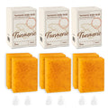 3 Pack - Turmeric Kojic Acid Soap – Hand-made Soap, Cold Process, Dark Spot Remover for Face & Body, Skin Brightening, Even Tone